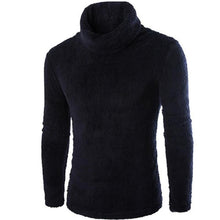 Load image into Gallery viewer, 1Pcs Mens Winter Polo Roll Turtle Neck Pullover Jumper Knitwear Cardigan Sweater Tops